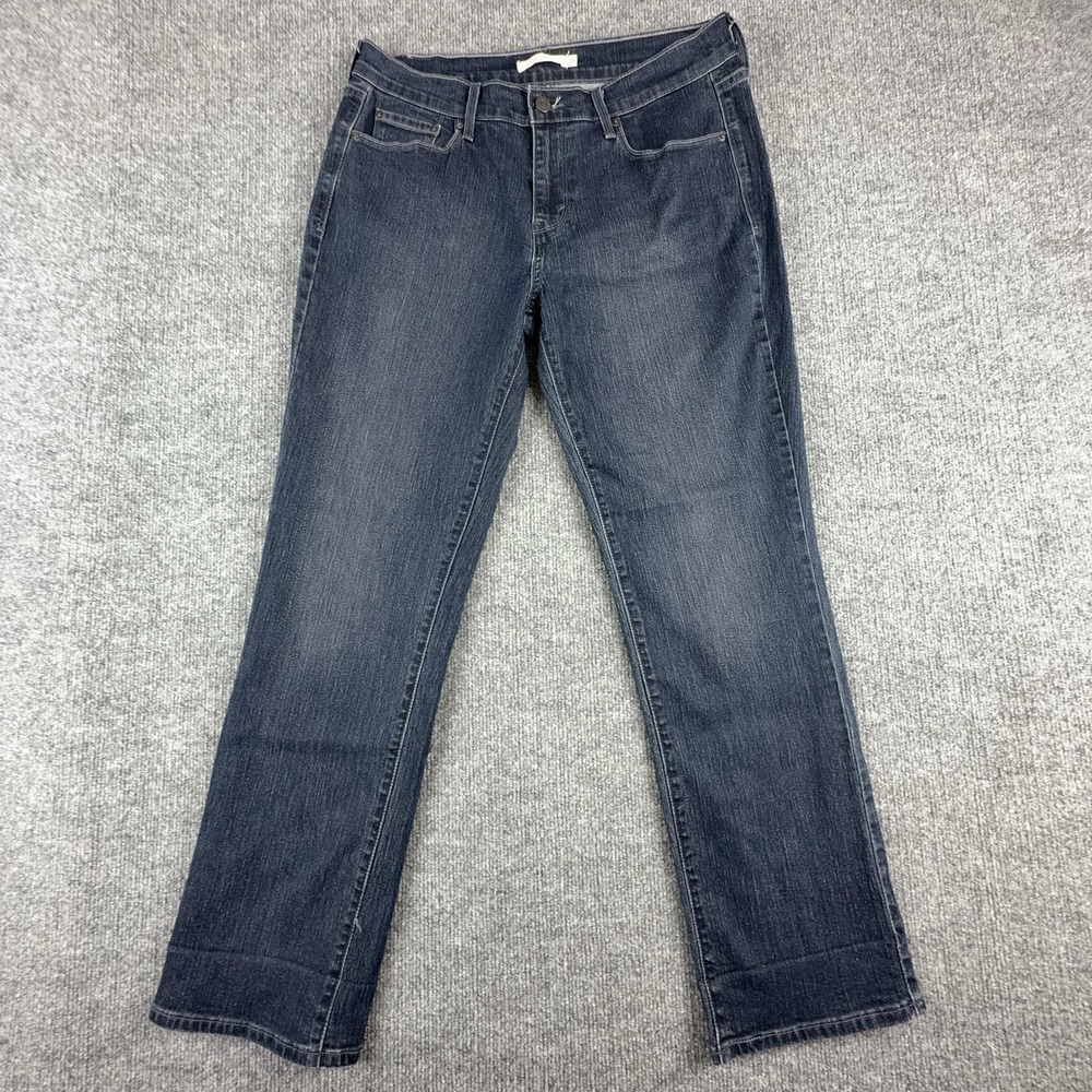 Levi's 505 Straight Jeans Womens‎ 10 Medium Wash Blue Mid Rise Denim Pants